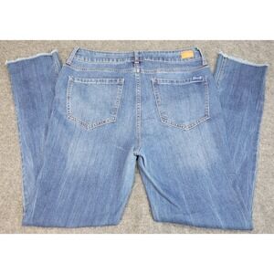 Seven 7 Jeans Womens 12 Blue Denim Y2K Streetwear Grunge Festival Rodeo Raw Hem